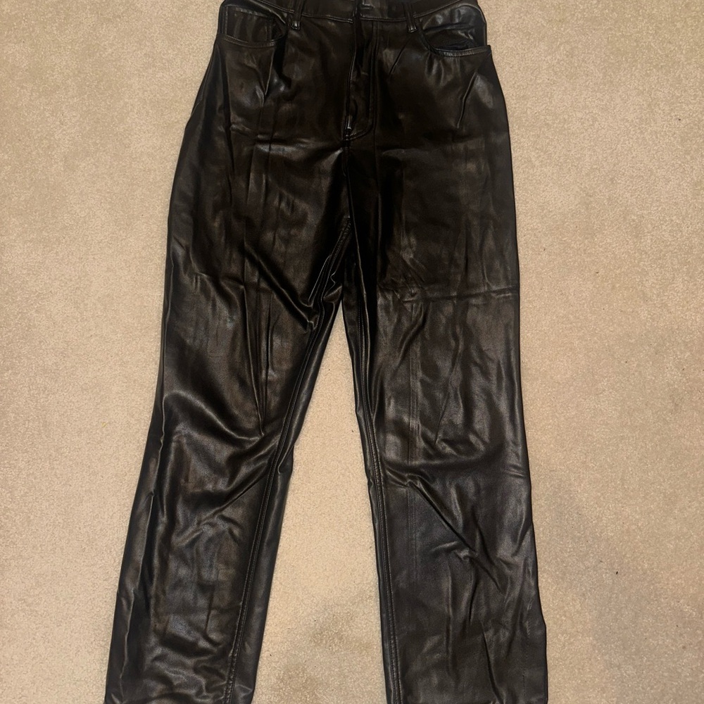 Women’s Abercrombie & Fitch Black Leather Pants